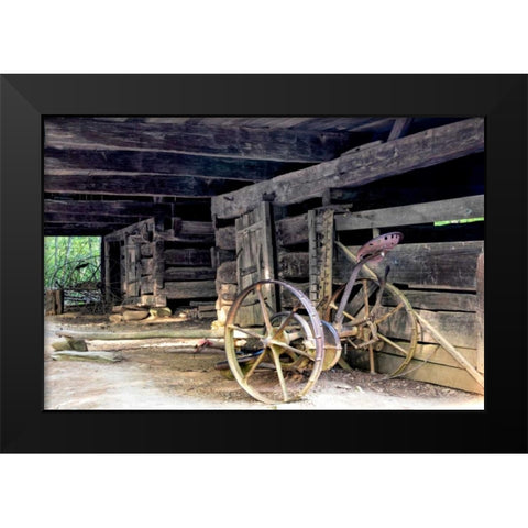 Yesteryear Black Modern Wood Framed Art Print by Head, Danny