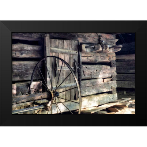 The Yolk Black Modern Wood Framed Art Print by Head, Danny