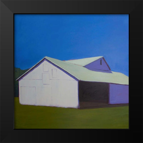 Lonely Barn  Black Modern Wood Framed Art Print by Young, Carol