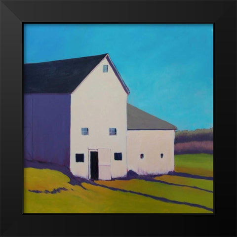 Purple Shade Black Modern Wood Framed Art Print by Young, Carol