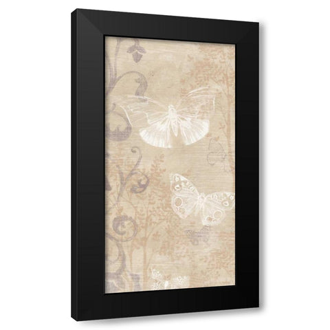 Butterfly Forest I Black Modern Wood Framed Art Print by Vess, June Erica