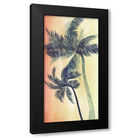 Vintage Palms I Black Modern Wood Framed Art Print with Double Matting by Popp, Grace