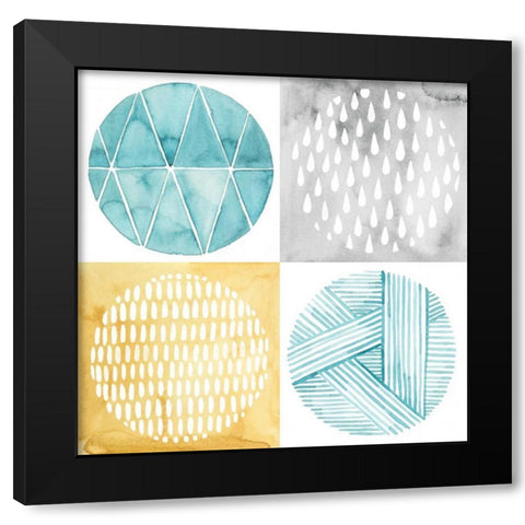 Celestial Ring I Black Modern Wood Framed Art Print with Double Matting by Popp, Grace