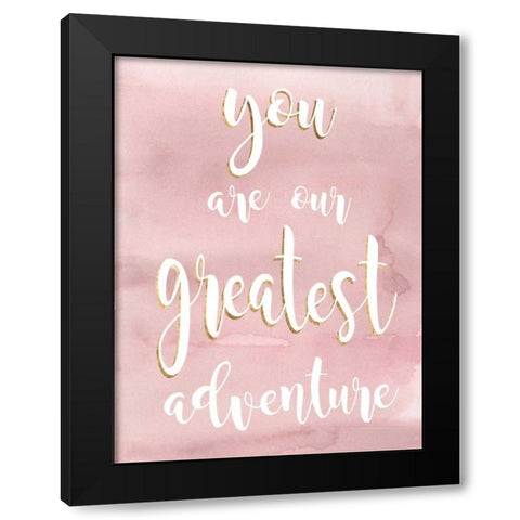Baby Girl III Black Modern Wood Framed Art Print with Double Matting by Studio W
