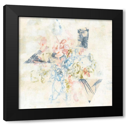 Pastel Scribble II Black Modern Wood Framed Art Print by Goldberger, Jennifer