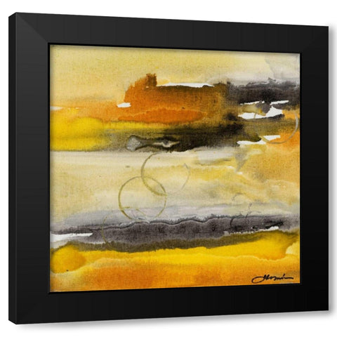 Paradise Island II Black Modern Wood Framed Art Print by Combs, Joyce