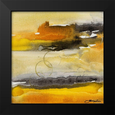 Paradise Island II Black Modern Wood Framed Art Print by Combs, Joyce