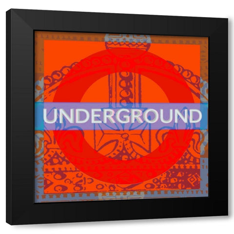 London Calling I Black Modern Wood Framed Art Print with Double Matting by Montillio, Louise
