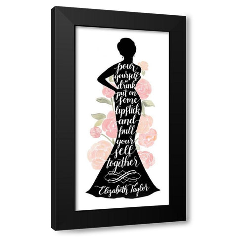 Iconic Woman II Black Modern Wood Framed Art Print by Popp, Grace