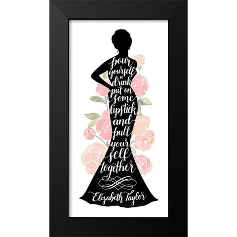 Iconic Woman II Black Modern Wood Framed Art Print by Popp, Grace