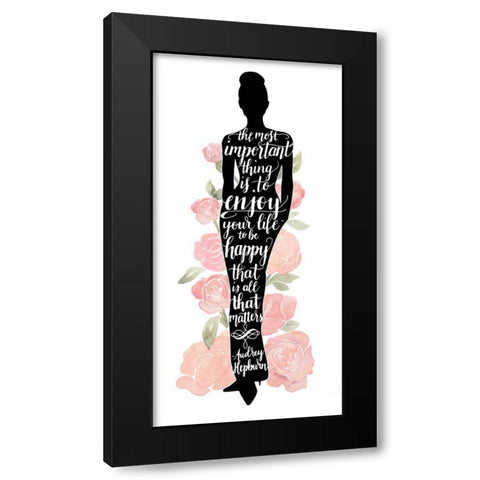 Iconic Woman III Black Modern Wood Framed Art Print with Double Matting by Popp, Grace