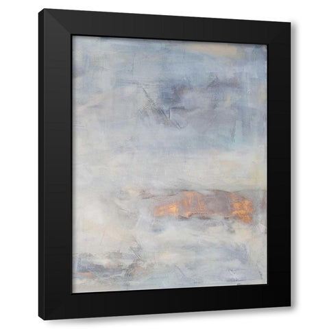White Blush II Black Modern Wood Framed Art Print with Double Matting by Contacessi, Julia