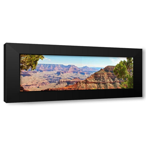 Grand Canyon Panorama IV Black Modern Wood Framed Art Print with Double Matting by Coomes, Sylvia
