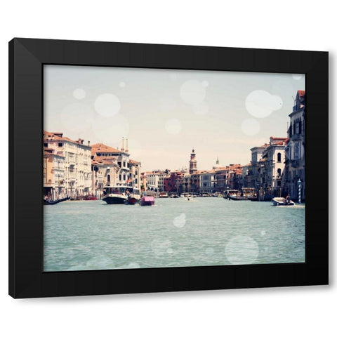 Venice Bokeh I Black Modern Wood Framed Art Print by Coomes, Sylvia