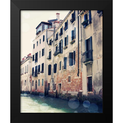 Venice Bokeh III Black Modern Wood Framed Art Print by Coomes, Sylvia