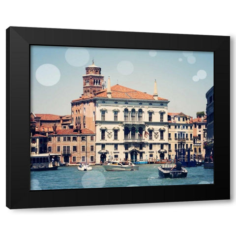 Venice Bokeh IV Black Modern Wood Framed Art Print by Coomes, Sylvia