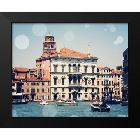 Venice Bokeh IV Black Modern Wood Framed Art Print by Coomes, Sylvia