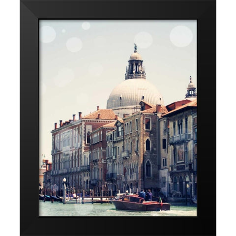 Venice Bokeh V Black Modern Wood Framed Art Print by Coomes, Sylvia