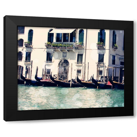 Venice Bokeh VI Black Modern Wood Framed Art Print by Coomes, Sylvia