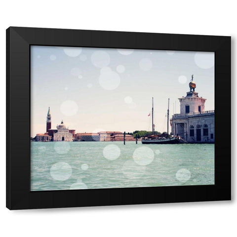 Venice Bokeh VII Black Modern Wood Framed Art Print by Coomes, Sylvia