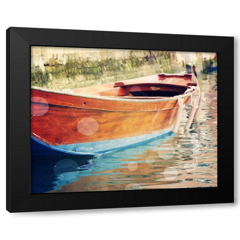 Venice Bokeh XII Black Modern Wood Framed Art Print with Double Matting by Coomes, Sylvia