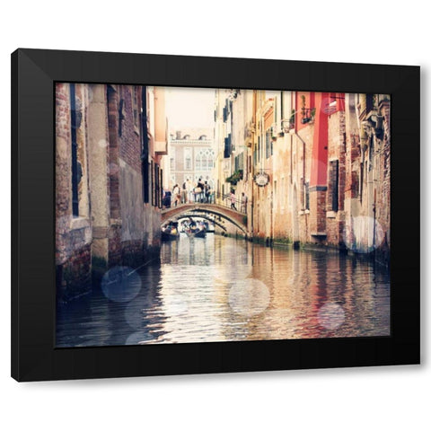 Venice Bokeh XIV Black Modern Wood Framed Art Print by Coomes, Sylvia