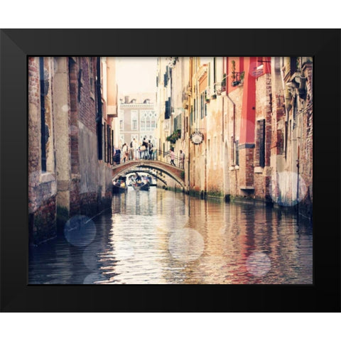 Venice Bokeh XIV Black Modern Wood Framed Art Print by Coomes, Sylvia