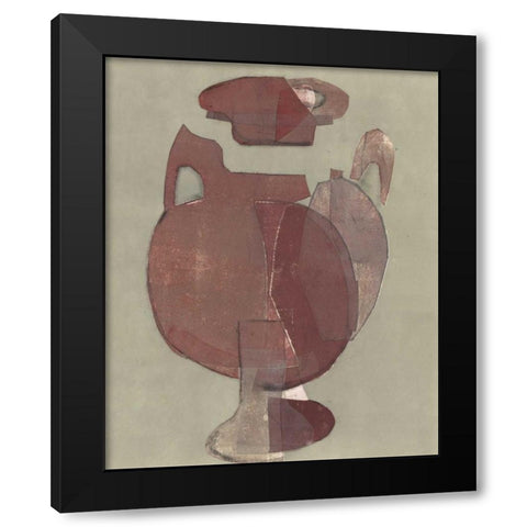 Abstract Vessel I Black Modern Wood Framed Art Print by Delamater, Rob