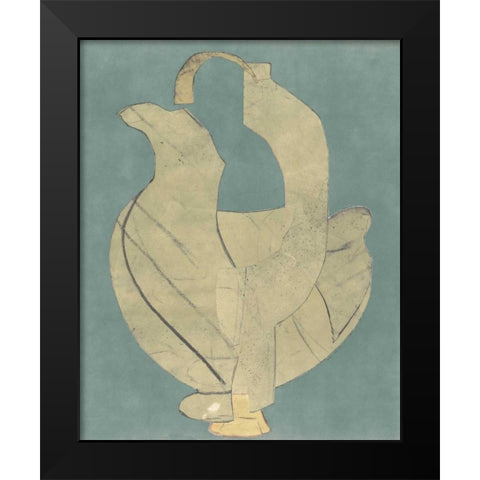 Abstract Vessel II Black Modern Wood Framed Art Print by Delamater, Rob