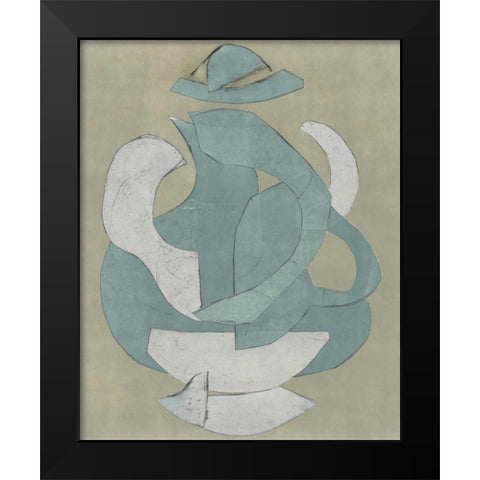 Abstract Vessel IV Black Modern Wood Framed Art Print by Delamater, Rob