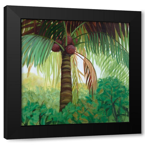 Tropic Palm I Black Modern Wood Framed Art Print by joy, Julie
