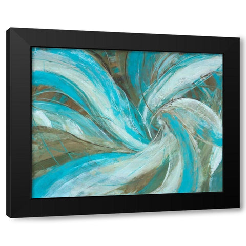 Freedom Flow I Black Modern Wood Framed Art Print by joy, Julie