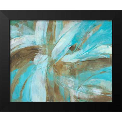 Freedom Flow II Black Modern Wood Framed Art Print by joy, Julie