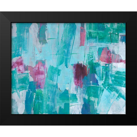 Our Dance II Black Modern Wood Framed Art Print by joy, Julie