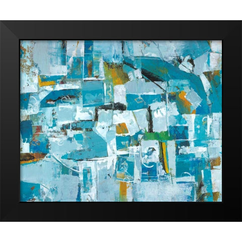 Our Dance III Black Modern Wood Framed Art Print by joy, Julie