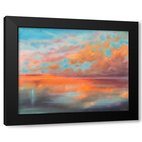 As Above, So Below Black Modern Wood Framed Art Print by Quin, Marabeth