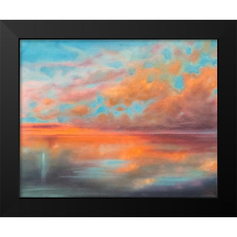 As Above, So Below Black Modern Wood Framed Art Print by Quin, Marabeth