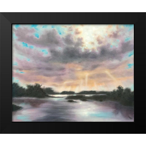 Dreams Dawning Black Modern Wood Framed Art Print by Quin, Marabeth