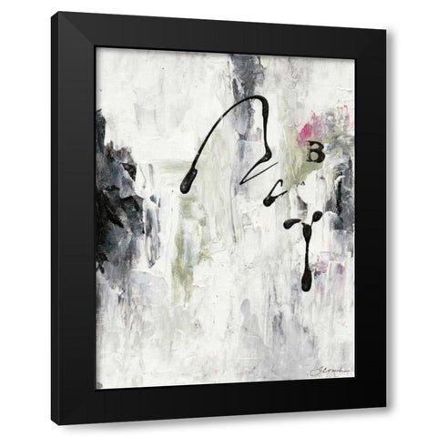 Magic Energy II Black Modern Wood Framed Art Print with Double Matting by Combs, Joyce