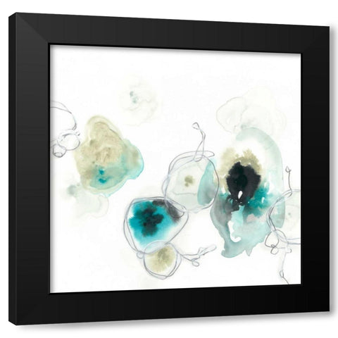 Microcosm I Black Modern Wood Framed Art Print by Vess, June Erica