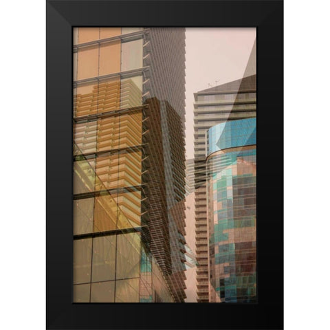 Double Take I Black Modern Wood Framed Art Print by Perkins, Greg