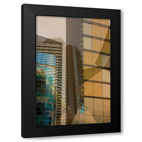 Double Take II Black Modern Wood Framed Art Print by Perkins, Greg