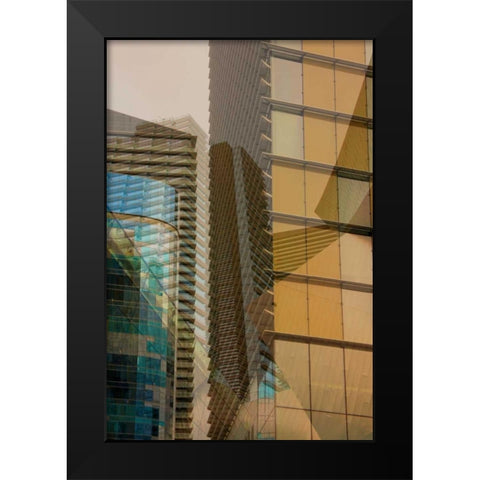 Double Take II Black Modern Wood Framed Art Print by Perkins, Greg