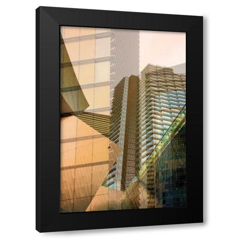Double Take IV Black Modern Wood Framed Art Print with Double Matting by Perkins, Greg