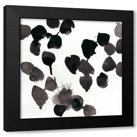 Monochrome Gestures II Black Modern Wood Framed Art Print with Double Matting by Vess, June Erica