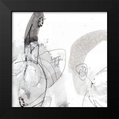 Monochrome Gestures III Black Modern Wood Framed Art Print by Vess, June Erica