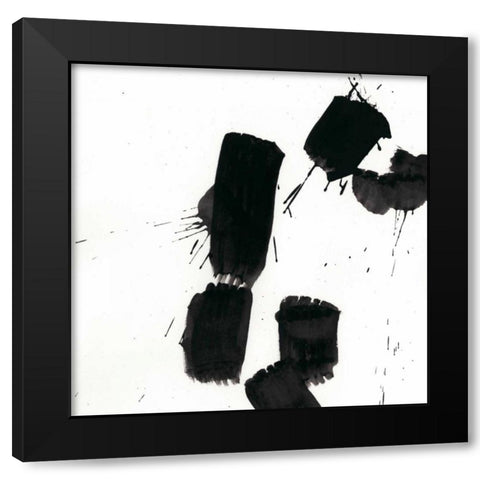 Monochrome Gestures VI Black Modern Wood Framed Art Print by Vess, June Erica