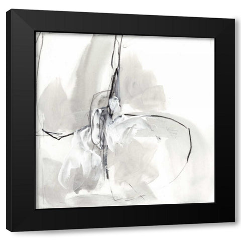 Monochrome Gestures VIII Black Modern Wood Framed Art Print with Double Matting by Vess, June Erica