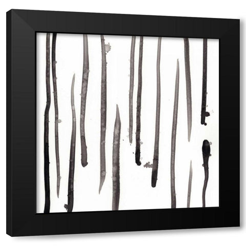 Monochrome Gestures IX Black Modern Wood Framed Art Print by Vess, June Erica