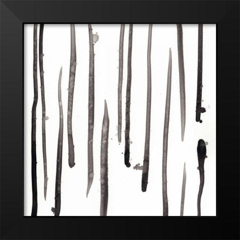 Monochrome Gestures IX Black Modern Wood Framed Art Print by Vess, June Erica
